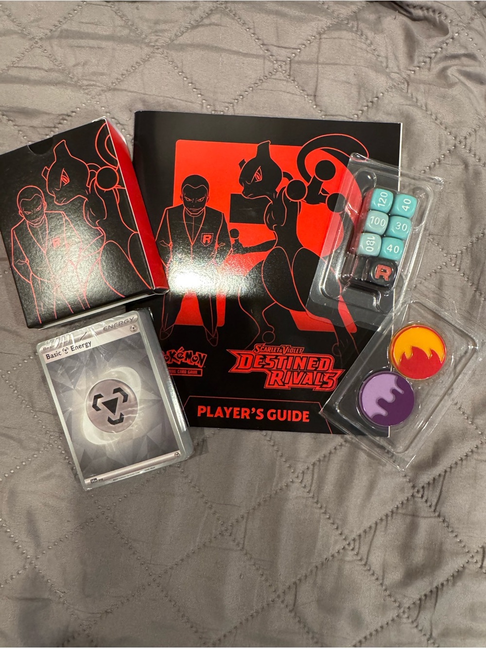 Pokemon Scarlet & Violet Destined Rivals Guide - Black & Red with Teal Dice